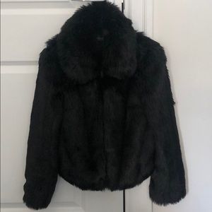 Faux fur jacket